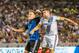 CARSON, CA - JULY 17: Tommy Thompson #22 of San Jose Earthquakes elbows Steven Gerrard #8 of Los Angeles Galaxy during Los Angeles Galaxy's MLS match against San Jose Earthquakes at the StubHub Center on July 17, 2015 in Carson, California. The LA Galaxy