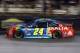 Aug 22, 2015; Bristol, TN, USA; Sprint Cup Series driver Jeff Gordon (24) during the Irwin Tools Night Race at Bristol Motor Speedway. Mandatory Credit: Peter Casey-USA TODAY Sports