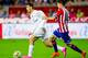 GIJON, SPAIN - AUGUST 23: Mateo Kovacic of Real Madrid duels for the ball with Sergio Alvarez of Real Sporting de Gijon during the La Liga match between Sporting Gijon and Real Madrid at Estadio El Molinon on August 23, 2015 in Gijon, Spain. (Photo by Jua