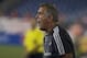 Aug 15, 2015; Foxborough, MA, USA; Houston Dynamo head coach Owen Coyle watches from the sideline as they take on the New England Revolution at Gillette Stadium. Mandatory Credit: David Butler II-USA TODAY Sports