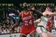 BOSTON - 1980: Moses Malone #24 of the Houston Rockets looks for a rebound during a game against the Boston Celtics played in 1980 at the Boston Garden in Boston, Massachusetts. NOTE TO USER: User expressly acknowledges and agrees that, by downloading an