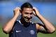 Paris Saint-Germain's Swedish forward Zlatan Ibrahimovic smiles during a training session at Saputo stadium in Montreal on July 31, 2015 on the eve of the French Trophy of Champions football match against Lyon. AFP PHOTO / FRANCK FIFE (Photo credi