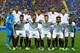 VALENCIA, SPAIN - SEPTEMBER 11: The Sevilla FC team pose prior to the La Liga match between Levante UD and Sevilla FC at Ciutat de Valencia Stadium on September 11, 2015 in Valencia, Spain. (Photo by Manuel Queimadelos Alonso/Getty Images)