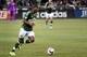 Sep 9, 2015; Portland, OR, USA; Portland Timbers forward/midfielder Darlington Nagbe brings the ball up the field during the second half of the game against the Sporting KC at Providence Park. Mandatory Credit: Steve Dykes-USA TODAY Sports