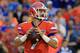 GAINESVILLE, FL - SEPTEMBER 12: Will Grier #7 of the Florida Gators attempts a pass during the game against the East Carolina Pirates at Ben Hill Griffin Stadium on September 12, 2015 in Gainesville, Florida. (Photo by Sam Greenwood/Getty Images)