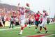 MOBILE, AL - SEPTEMBER 14: Tight end Tyler Higbee #82 of the Western Kentucky Hilltoppers celebrates after scoring a touchdown during their game against the South Alabama Jaguars on September 14, 2013 at Ladd-Peebles Stadium in Mobile, Alabama. At halftim
