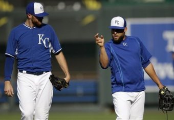 Wade Davis (left) and Kelvin Herrera