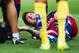 BARCELONA, SPAIN - SEPTEMBER 26: Lionel Messi of FC Barcelona lays injured during the La Liga match between FC Barcelona and UD Las Palmas at Camp Nou on September 26, 2015 in Barcelona, Spain. (Photo by Alex Caparros/Getty Images)