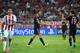 Bayern Munich's German forward Thomas Mueller (C) celebrates with teamates after his penalty goal against Olympiakos Piraeus during their Group F Champions League football match between Olympiakos and Bayern Munich at the Karaiskaki stadium in Piraeus, n