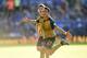 LEICESTER, ENGLAND - SEPTEMBER 26: Alexis Sanchez of Arsenal celebrates after scoring his third goal during the Barclays Premier League match between Leicester City and Arsenal at the King Power Stadium on September 26, 2015 in Leicester, United Kingdom.