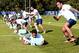 Players take part in an Australia team training session at Bath University, south west England, on September 26, 2015 during the Rugby Union World Cup. AFP PHOTO / DAMIEN MEYER
RESTRICTED TO EDITORIAL USE (Photo credit should read DAMIEN MEYER/AFP