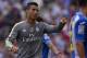 Real Madrid's Portuguese forward Cristiano Ronaldo reacts after scoring during the Spanish league football match RCD Espanyol vs Real Madrid CF at the Power8 stadium in Cornella de Llobregat on September 12, 2015. AFP PHOTO/ LLUIS GENE (Photo credi