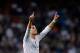 MADRID, SPAIN - SEPTEMBER 15: Cristiano Ronaldo of Real Madrid celebrates after scoring Real's 3rd goal from the penalty spot during the UEFA Champions League Group A match between Real Madrid and Shakhtar Donetsk at estadio Santiago Bernabeu on Septembe
