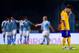 VIGO, SPAIN - SEPTEMBER 23: Lionel Messi of FC Barcelona looks dejected after Iago Aspas of Celta Vigo scored his team's fourth goal during the La Liga match between Celta Vigo and FC Barcelona at Estadio Balaidos on September 23, 2015 in Vigo, Spain. (