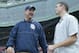 Former Padres manager Bruce Bochy catches up with Epstein in Boston.