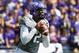 FORT WORTH, TX - OCTOBER 03: Trevone Boykin #2 of the TCU Horned Frogs looks for an open receiver against the Texas Longhorns in the second quarter at Amon G. Carter Stadium on October 3, 2015 in Fort Worth, Texas. (Photo by Tom Pennington/Getty Images)