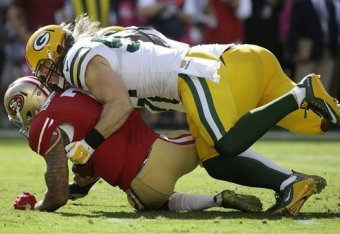 Kaepernick is on pace to surpass the 52 sacks he took in 2014.