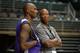 HONOLULU, HI - SEPTEMBER 29: Kobe Bryant chats with Head Coach Byron Scott of the Los Angeles Lakers during training camp on September 29, 2015 at the University of Hawaii, in Honolulu, Hawaii. NOTE TO USER: User expressly acknowledges and agrees that, b