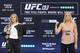 MELBOURNE, AUSTRALIA - SEPTEMBER 16: UFC Women's Bantamweight Champion Ronda Rousey (L) and her opponent Holly Holm pose during the UFC 193 media event at Etihad Stadium on September 16, 2015 in Melbourne, Australia. (Photo by Michael Dodge/Zuffa LLC/Zu