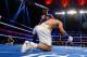 NEW YORK, NY - OCTOBER 17: Roman Gonzalez knocks down Brian Viloria during their WBC Flyweight Title fight at Madison Square Garden on October 17, 2015 in New York City. (Photo by Al Bello/Getty Images)