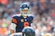 CHICAGO, IL - SEPTEMBER 13: Jay Cutler #6 of the Chicago Bears call out the play during a game against the Green Bay Packers at Soldier Field on September 13, 2015 in Chicago, Illinois. The Packers defeated the Bears 31-23. (Photo by Wesley Hitt/Getty