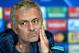 Chelsea's coach Jose Mourinho looks on during a press conference at Olimpisky Stadium in Kiev on October 19, 2015, on the eve of the UEFA Champions League, Group G, football match between FC Dinamo FC and Chelsea FC. AFP PHOTO / SERGEI SUPINSKY (P