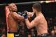 LAS VEGAS, NV - JANUARY 31: (L-R) Anderson Silva of Brazil and Nick Diaz trade punches in their middleweight bout during the UFC 183 event at the MGM Grand Garden Arena on January 31, 2015 in Las Vegas, Nevada. (Photo by Josh Hedges/Zuffa LLC/Zuffa LLC