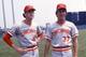 After Rawly Eastwick (left) had given up Game 6, Will McEnaney got the call to close out Game 7 for the Reds.