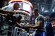 LOS ANGELES CA - OCTOBER 20: Stephen Curry #30 of the Golden State Warriors signs an autograph before the start of the pre-season basketball gamer against the Los Angeles Clippers at Staples Center October 20, 2015 in Los Angeles, California. NOTE TO USER