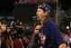 Oct 21, 2015; Chicago, IL, USA; New York Mets starting pitcher Jacob deGrom (48) celebrates after defeating the Chicago Cubs in game four of the NLCS at Wrigley Field. Mandatory Credit: Aaron Doster-USA TODAY Sports