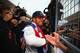 The pressure is off Hamilton after he secured the world title last week.
