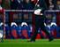 LONDON, ENGLAND - OCTOBER 31: Louis van Gaal Manager of Manchester United (R) looks dejected as he walks off the pitch with Wayne Rooney and Juan Mata of Manchester United (L) after their 0-0 draw in the Barclays Premier League match between Crystal Pala