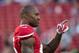 Oct 22, 2015; Santa Clara, CA, USA; San Francisco 49ers tight end Vernon Davis (85) gestures on the field before the game against the Seattle Seahawks at Levi's Stadium. Mandatory Credit: Kelley L Cox-USA TODAY Sports