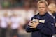 PHILADELPHIA, PA - OCTOBER 31: Head coach Brian Kelly of the Notre Dame Fighting Irish looks on prior to the game against the Temple Owls on October 31, 2015 at Lincoln Financial Field in Philadelphia, Pennsylvania. (Photo by Mitchell Leff/Getty Images)