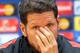 Atletico Madrid's coach Diego Simeone attends a press conference in Astana on November 2, 2015 on the eve of the UEFA Champions League group C football match between FC Astana and Club Atletico de Madrid. AFP PHOTO / STANISLAV FILIPPOV (Photo credi
