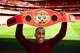 LONDON, ENGLAND - OCTOBER 08: James DeGale poses with his belt during the press conference ahead of the fight between James DeGale and Lucian Bute at Emirates Stadium on October 8, 2015 in London, England. (Photo by Jordan Mansfield/Getty Images)