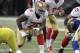 Anthony Davis (76) is a free agent with starting experience.