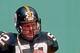 PITTSBURGH, PA - SEPTEMBER 6: Center Mike Webster #52 of the Pittsburgh Steelers looks on from the sideline before a game against the Kansas City Chiefs at Three Rivers Stadium on September 6, 1981 in Pittsburgh, Pennsylvania. The Chiefs defeated the St