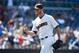 SAN DIEGO, CA - AUGUST 19: Craig Kimbrel #46 of the San Diego Padres pumps his fist after the Padres beat the Atlanta Braves 3-2 in a baseball game at Petco Park August 19, 2015 in San Diego, California. (Photo by Denis Poroy/Getty Images)