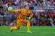 MADRID, SPAIN - SEPTEMBER 12: Marc-Andre Ter Stegen of FC Barcelona in action during the La Liga match between Club Atletico de Madrid and FC Barcelona at Vicente Calderon Stadium on September 12, 2015 in Madrid, Spain. (Photo by Denis Doyle/Getty Image