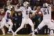 Nov 21, 2015; Norman, OK, USA; TCU Horned Frogs quarterback Bram Kohlhausen (6) throws during the second half against the Oklahoma Sooners at Gaylord Family - Oklahoma Memorial Stadium. Mandatory Credit: Kevin Jairaj-USA TODAY Sports