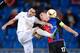 Fiorentina's Croatian forward Nikola Kalinic (L) vies with Basel's Czech defender Marek Suchy during the UEFA Europa League group I football match between FC Basel and ACF Fiorentina at the St. Jakob stadium in Basel on November 26, 2015. AFP PHOTO / FAB