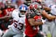TAMPA, FL - NOVEMBER 8: Runningback Doug Martin #22 of the Tampa Bay Buccaneers avoids a tackle by Linebacker Jasper Brinkley #53 of the New York Giants during the game at Raymond James Stadium on November 8, 2015 in Tampa, Florida. The Giants defeated th