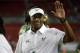Nov 20, 2015; Tampa, FL, USA; South Florida Bulls head coach Willie Taggart high fives on the sidelines during the first quarter against the Cincinnati Bearcats at Raymond James Stadium. Mandatory Credit: Kim Klement-USA TODAY Sports