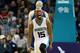 CHARLOTTE, NC - NOVEMBER 25: Kemba Walker #15 of the Charlotte Hornets reacts after a play during their game against the Washington Wizards at Time Warner Cable Arena on November 25, 2015 in Charlotte, North Carolina. NBA - NOTE TO USER: User expressly