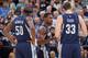 SACRAMENTO, CA - NOVEMBER 3: Zach Randolph #50, Tony Allen #9 and Marc Gasol #33 of the Memphis Grizzlies face off against the Sacramento Kings on November 3, 2015 at Sleep Train Arena in Sacramento, California. NOTE TO USER: User expressly acknowledges a