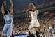 Freshman Eric Davis rises up for one of his four made three-pointers on the day.