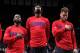 MINNEAPOLIS, MN - DECEMBER 7: Chris Paul, DeAndre Jordan and Blake Griffin #32 of the Los Angeles Clippers stand for the national anthem before the game against the Minnesota Timberwolves on December 7, 2015 at Target Center in Minneapolis, Minnesota. N