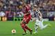 Caceres, seen here against Lyon, was a vital part of Juve's 2013-14 Europa League run.
