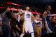 OAKLAND, CA - NOVEMBER 02: Stephen Curry #30 of the Golden State Warriors reacts with the crowd after he made a three-point basket over Mike Conley #11 of the Memphis Grizzlies at ORACLE Arena on November 2, 2015 in Oakland, California. NOTE TO USER: Use